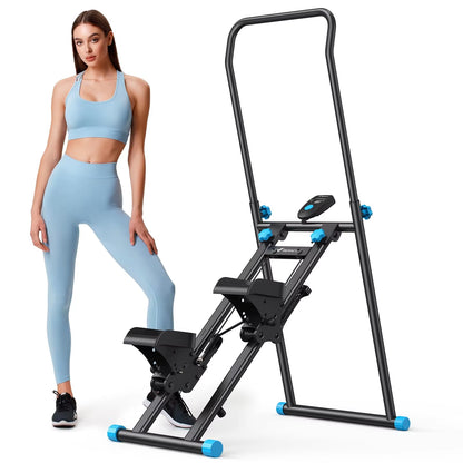 Stair Stepper for Home Gym Exercise New Version Vertical Climber Machine Full-Body Workout Compact Folding Cardio Stepper